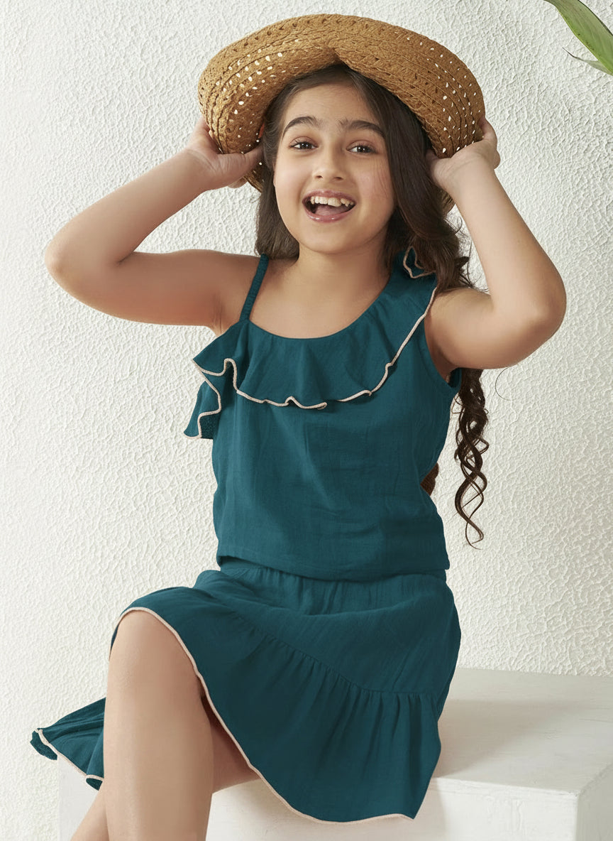 One Shoulder Top With Skirt