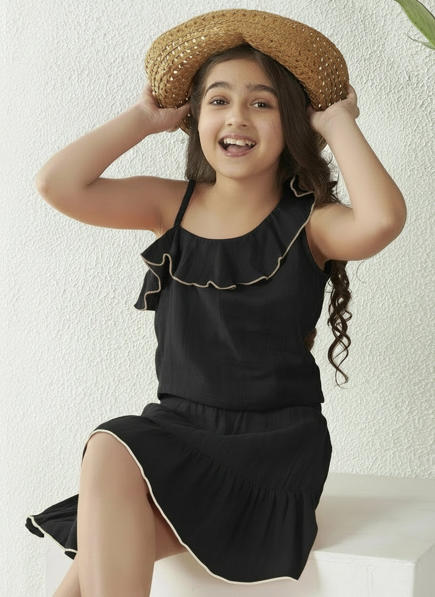 One Shoulder Top With Skirt