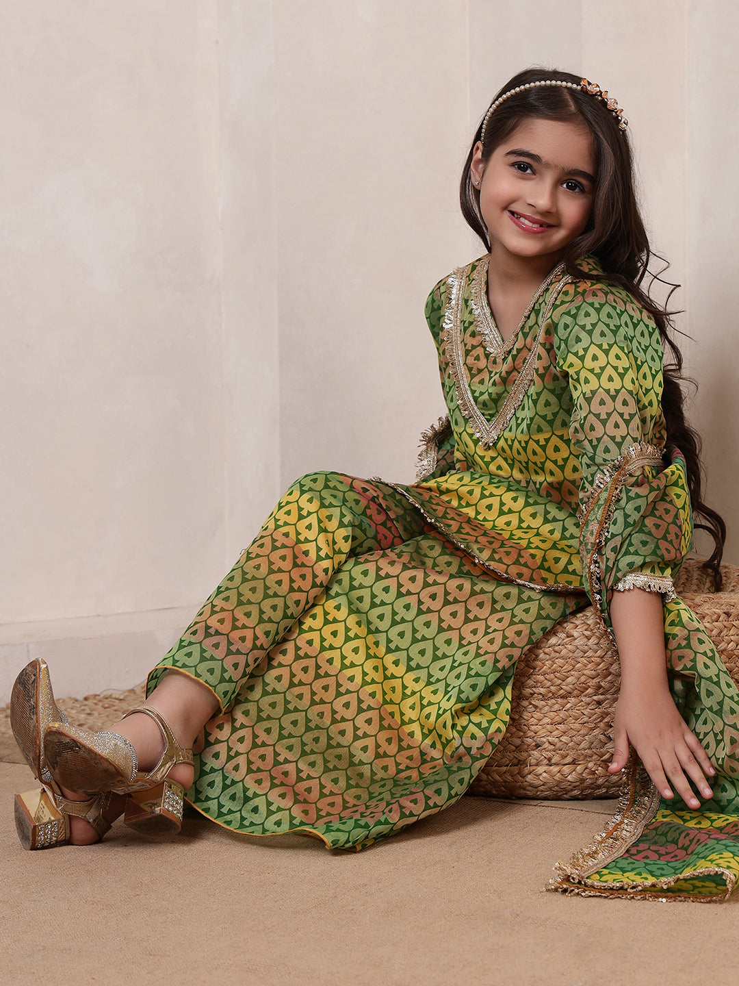 Multicolor 3 Piece Co-ord Set