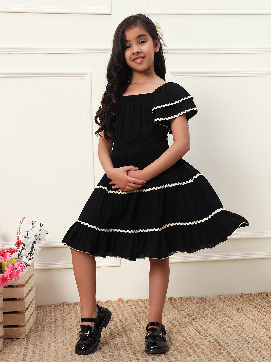 Black Tiered Dress