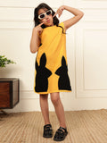 Playful Bunny Lemon Yellow Cotton Gauze Dress