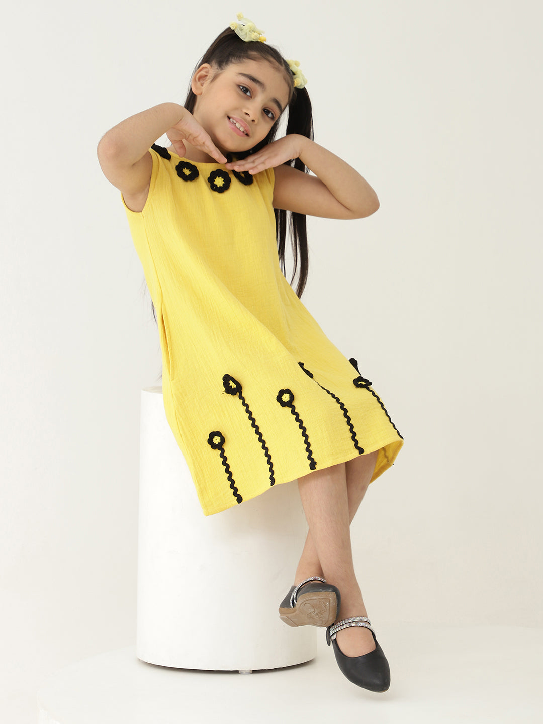 Handcrafted Floral Pure Cotton Dress