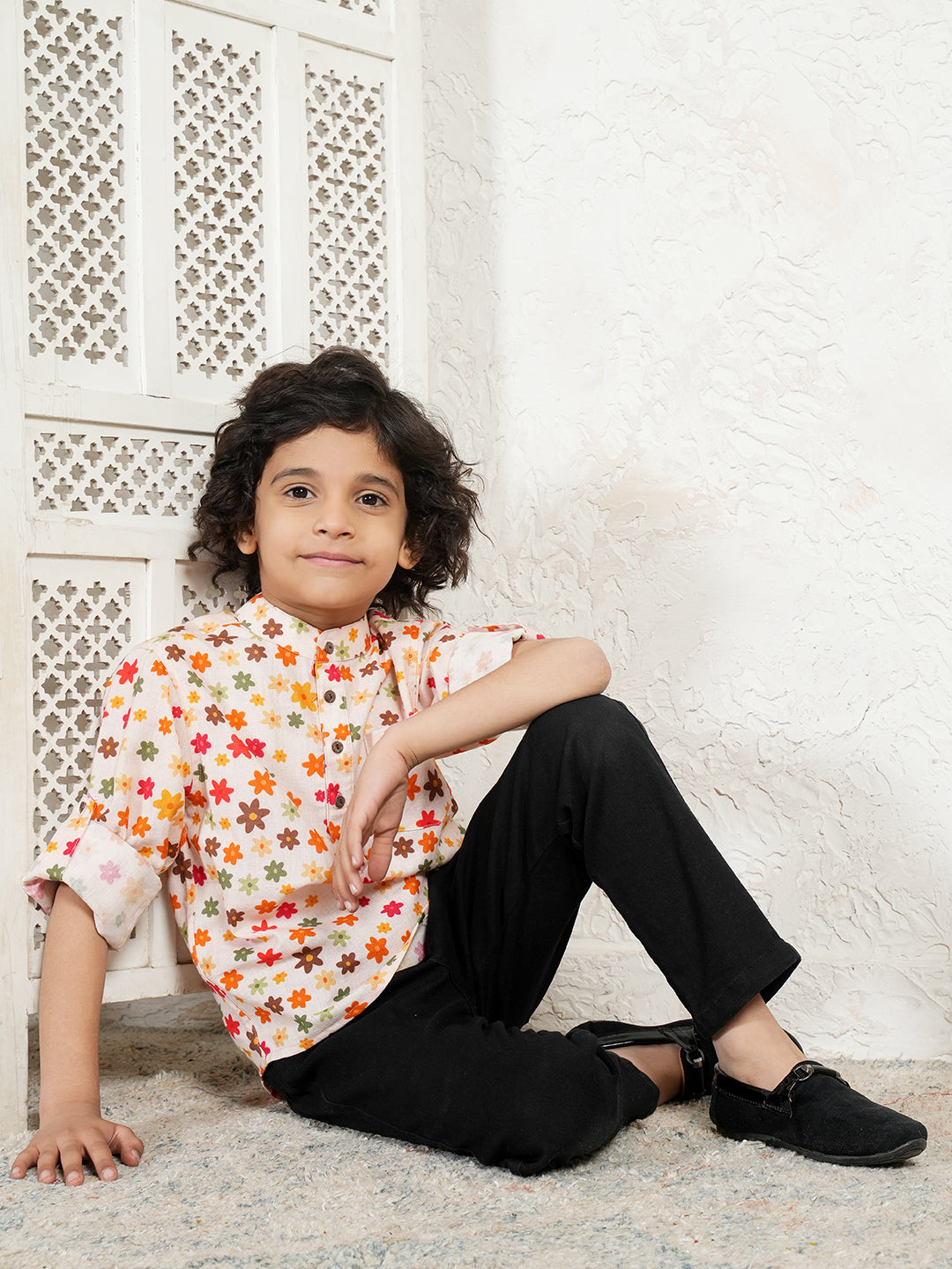 Multi Color Floral Kurta