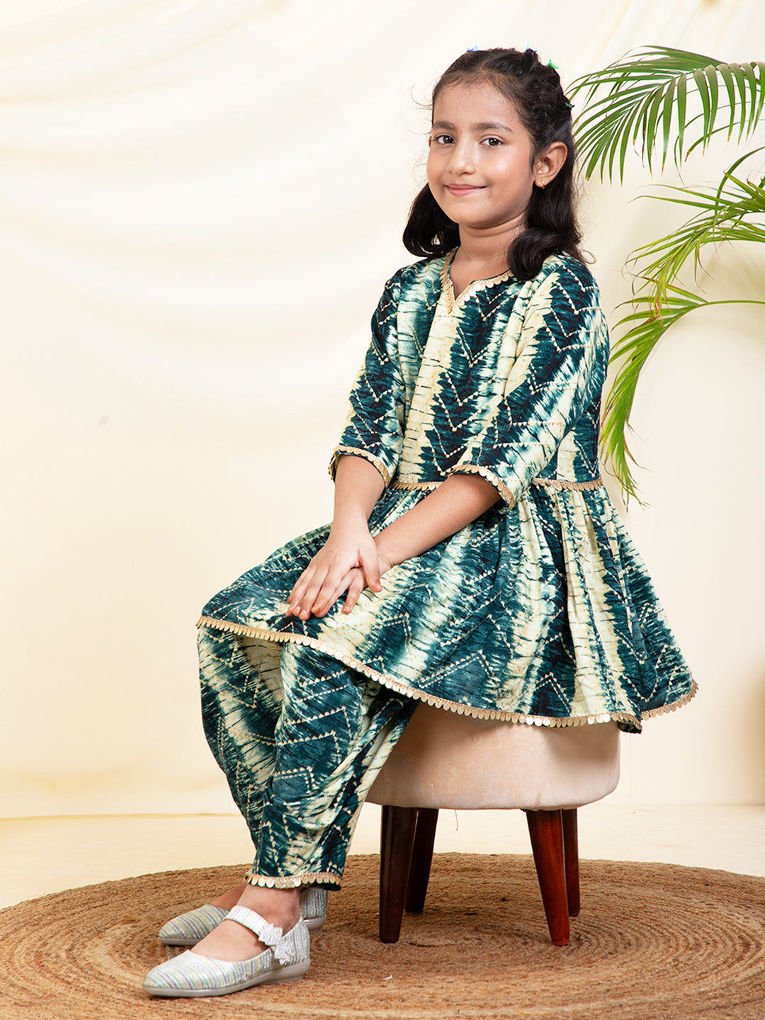 Peplum Top With Dhoti Pants