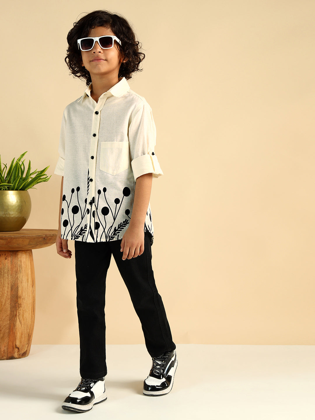 Floral Print Pure Cotton Causal Shirt