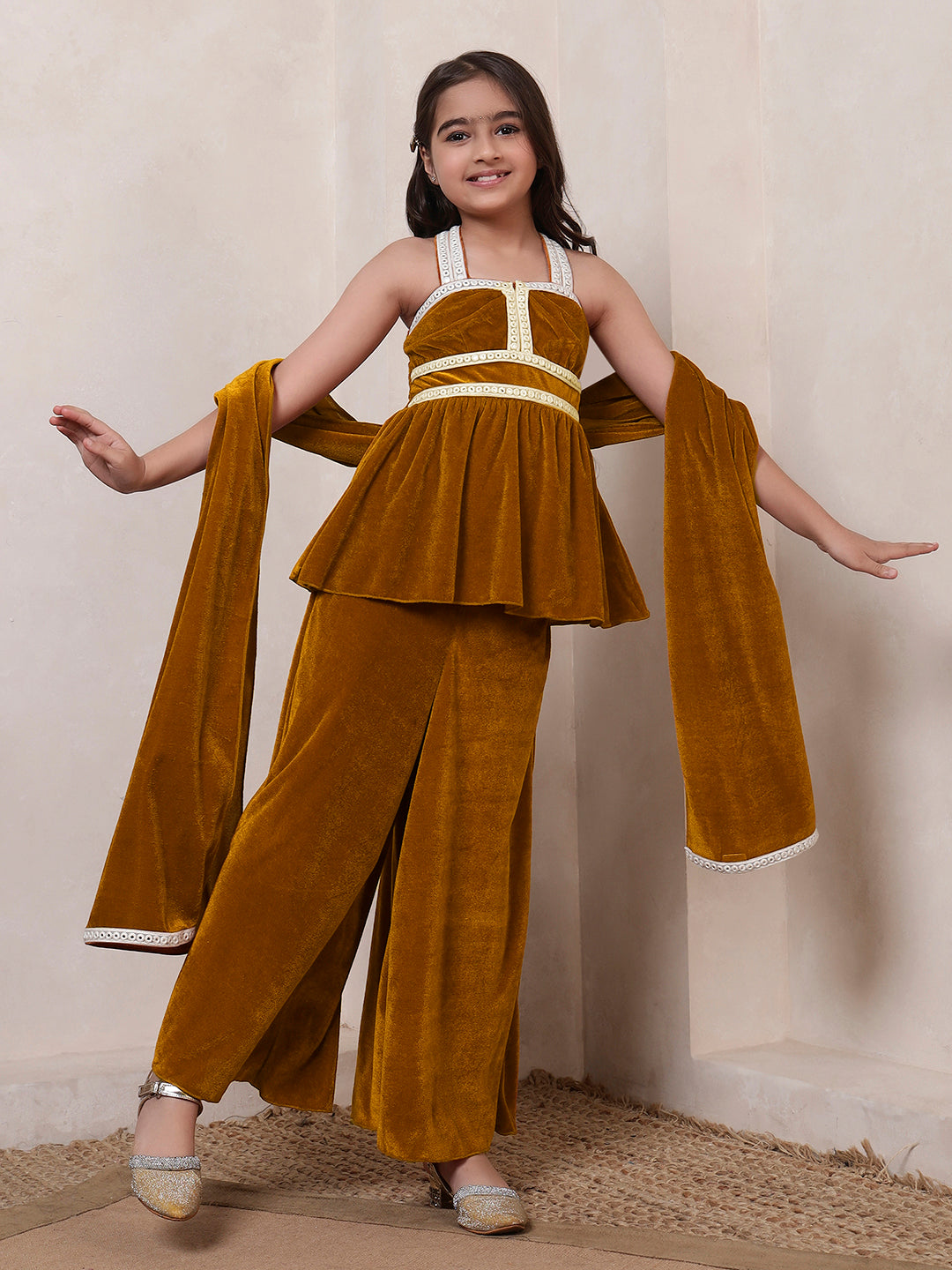 Peplum Style Fusion Co-ord Set