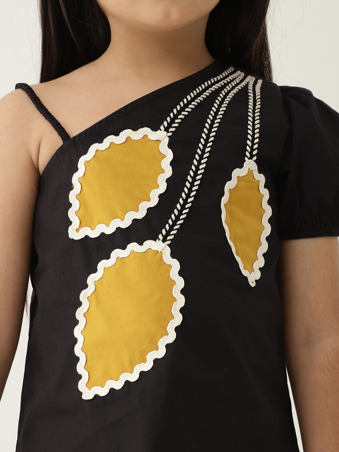 One Shoulder Asymmetric Pure Cotton Co-Ord Set