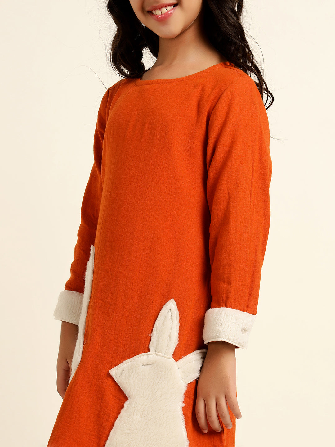 Pure Cotton A-Line Dress For Girl