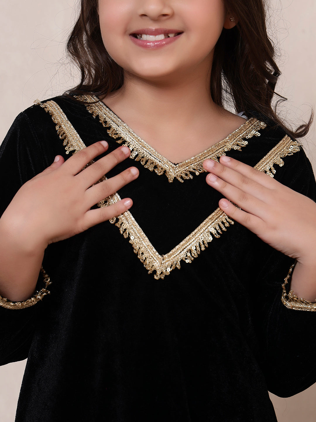 Black Velvet 3 Piece Co-ord Set