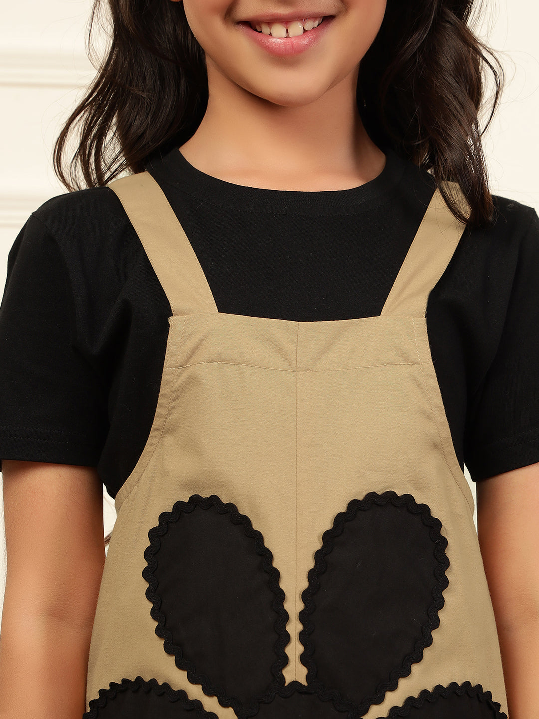Flower Patch Beige Jumpsuit (T-shirt not included)