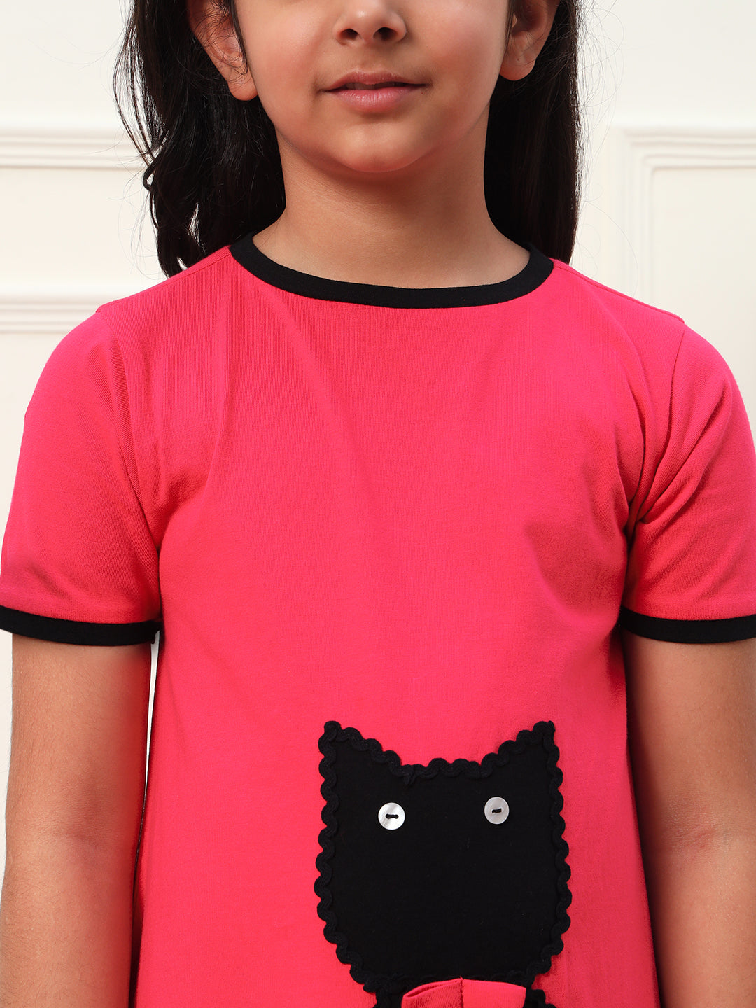 Cat Patch Loose Fit Dress