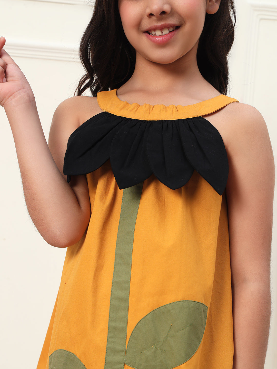 Halter neck A-Line dress