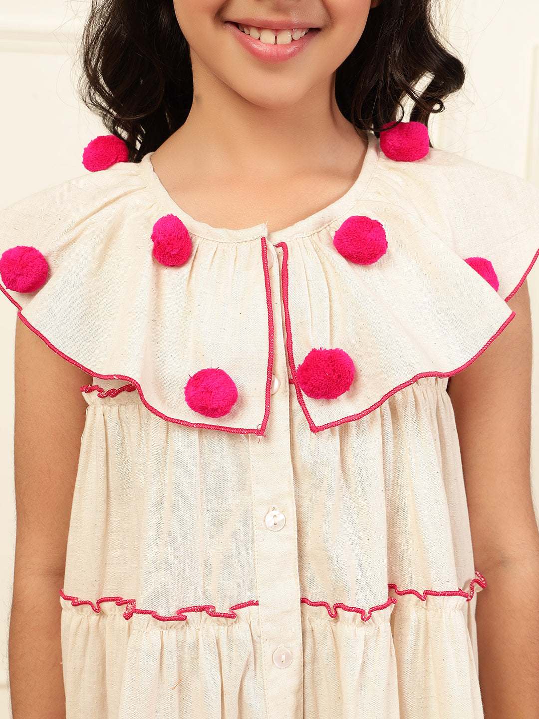 Cotton Flex Shirt Dress For Girls