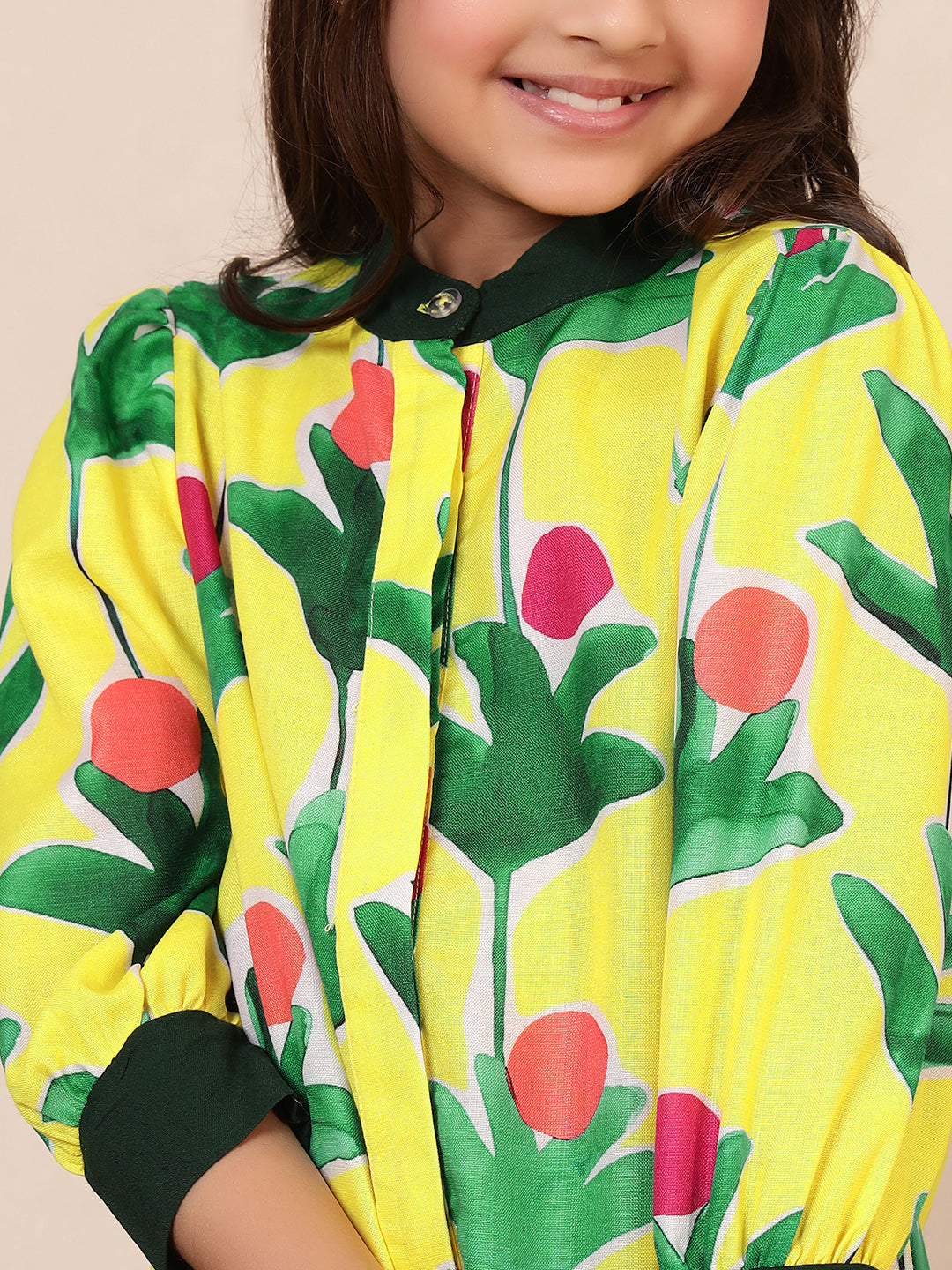 Floral Motif Short Kurta With Palazzo