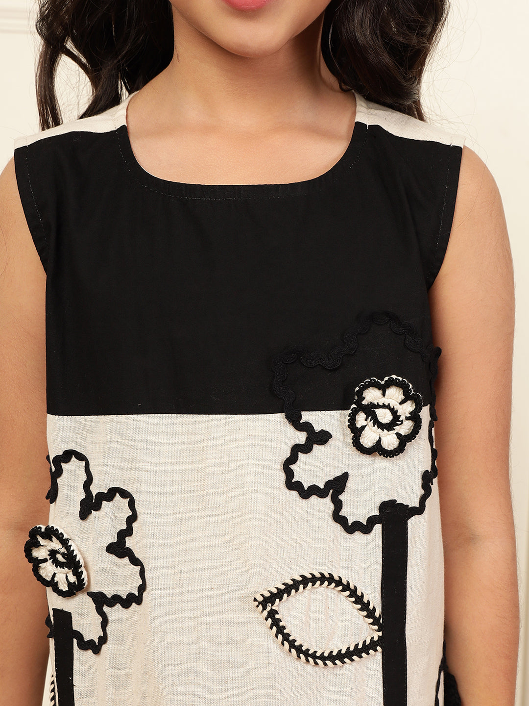 Cotton Flex A-Line Dress For Girls