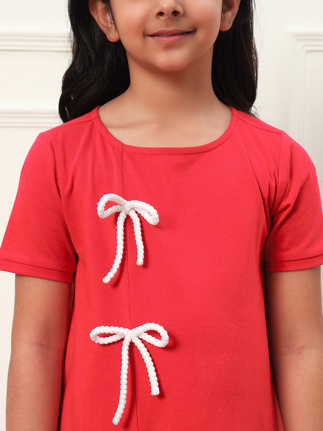 Knot Style Front Slit Dress