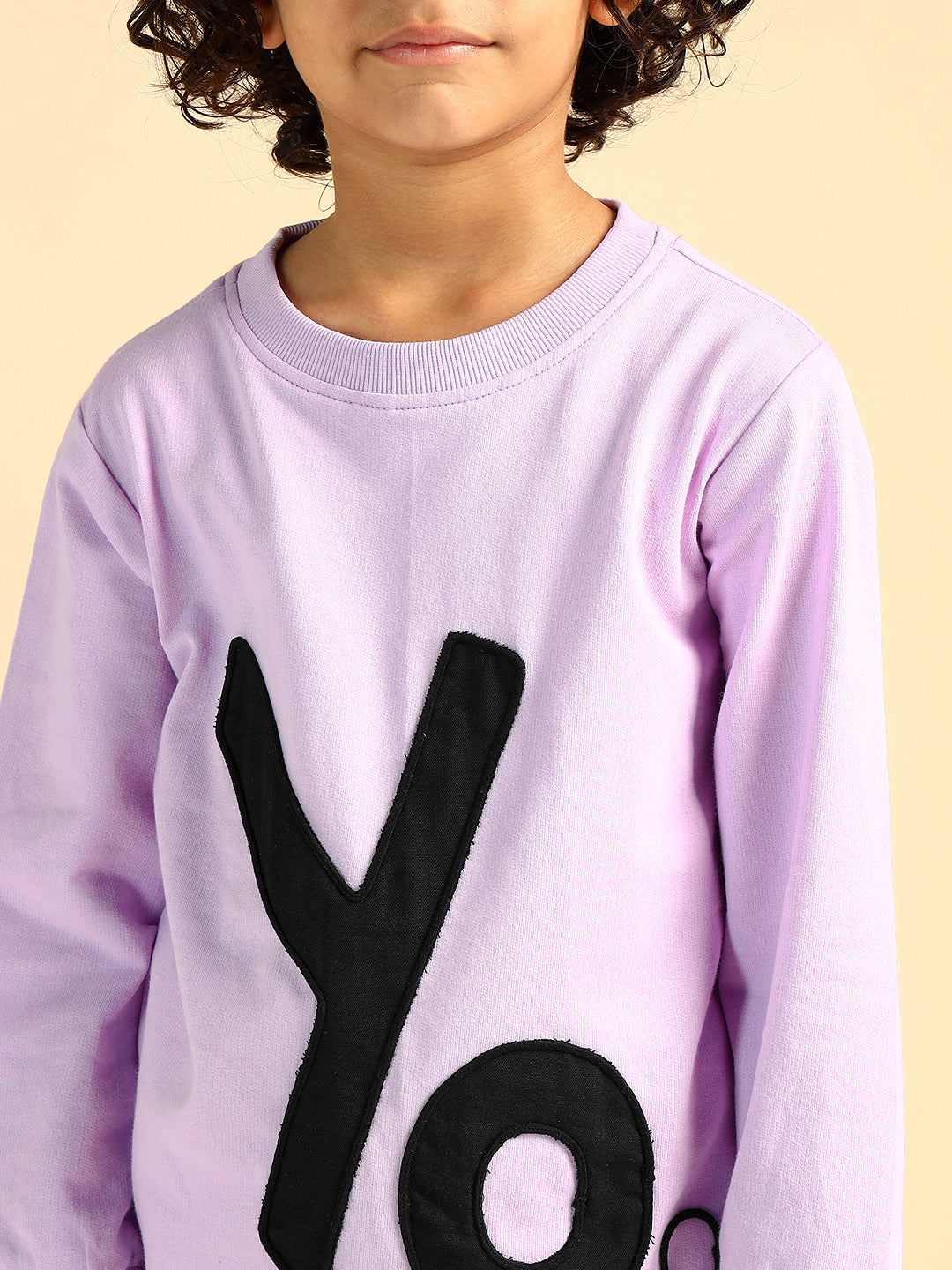 Pure Cotton Lavender Patch Work Boys Co-Ord Set