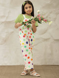 Multicolor Pure Cotton Polka Dots Jumpsuit (T-shirt not included)