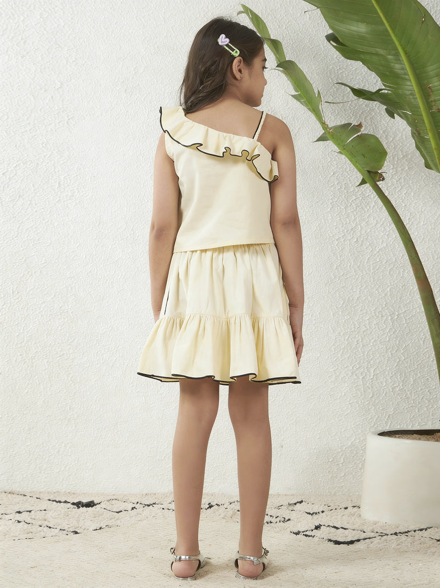 One Shoulder Top With Skirt