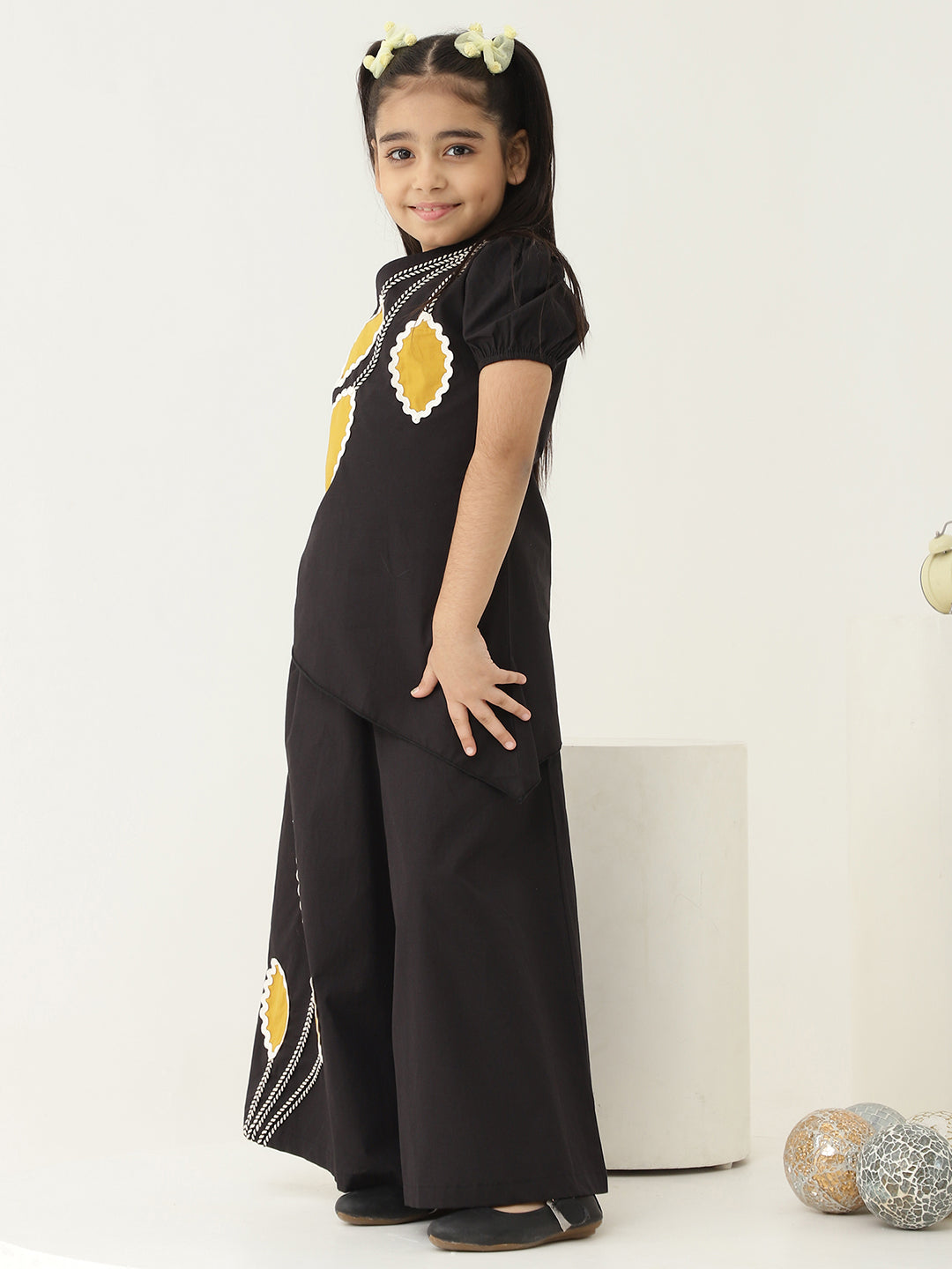 One Shoulder Asymmetric Pure Cotton Co-Ord Set