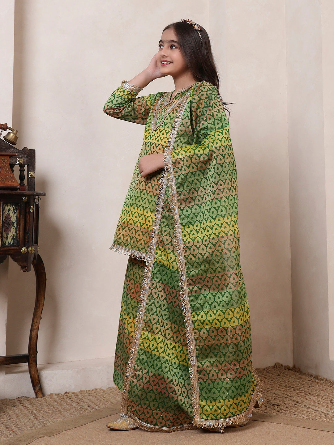 Multicolor 3 Piece Co-ord Set