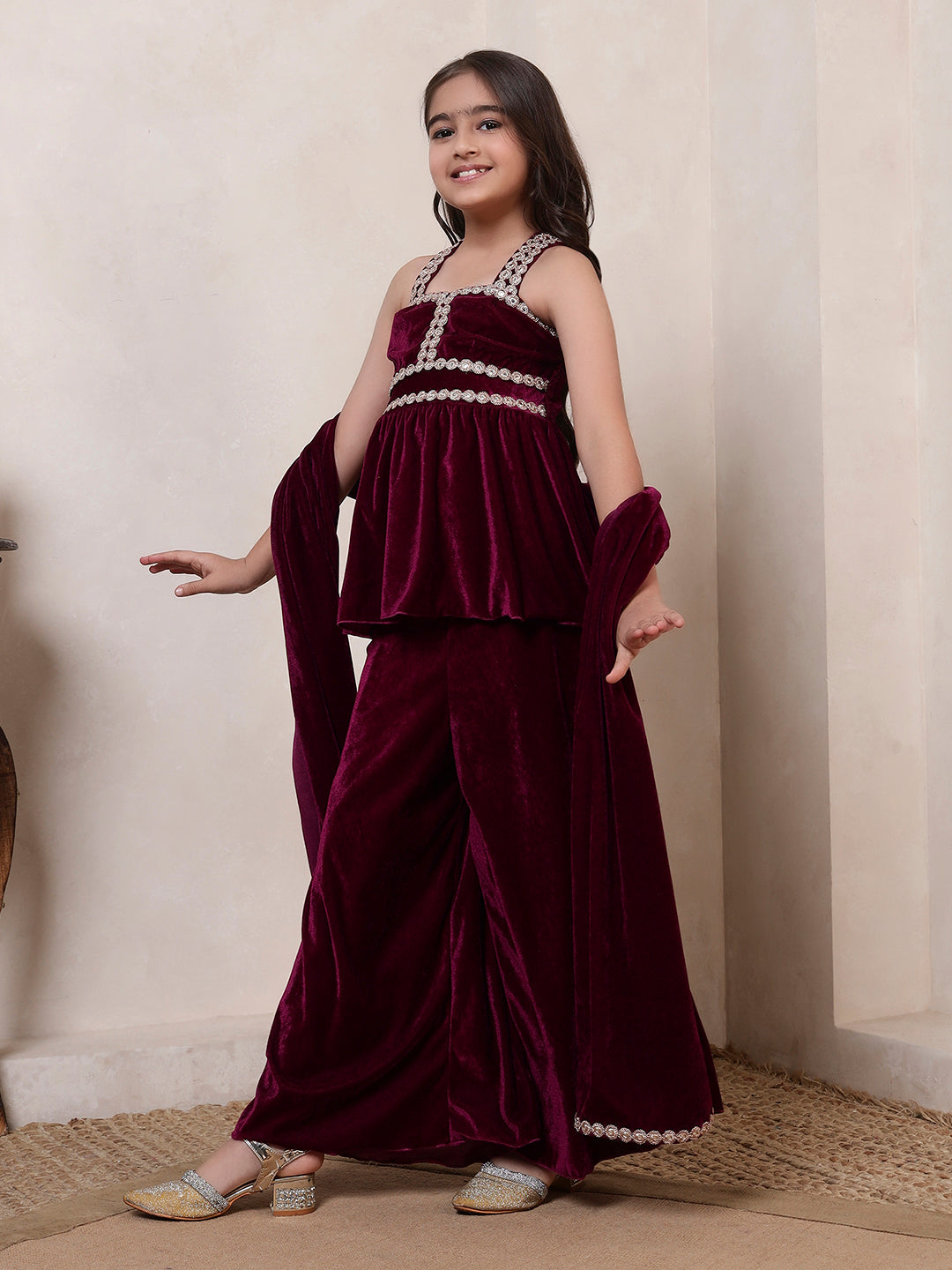 3 Piece Peplum Style Fusion Co-ord Set