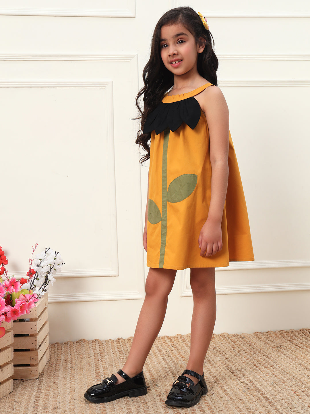 Halter neck A-Line dress