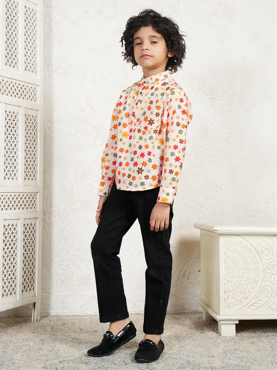 Multi Color Floral Kurta