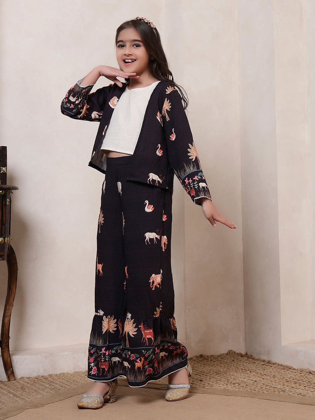 3 Piece Shrug Fusion Co-ord Set