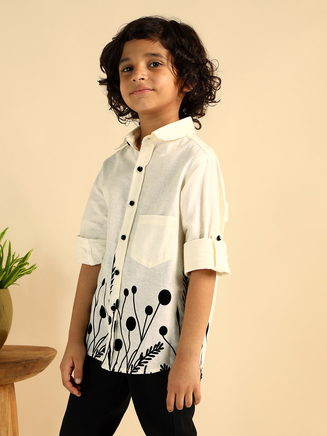 Floral Print Pure Cotton Causal Shirt