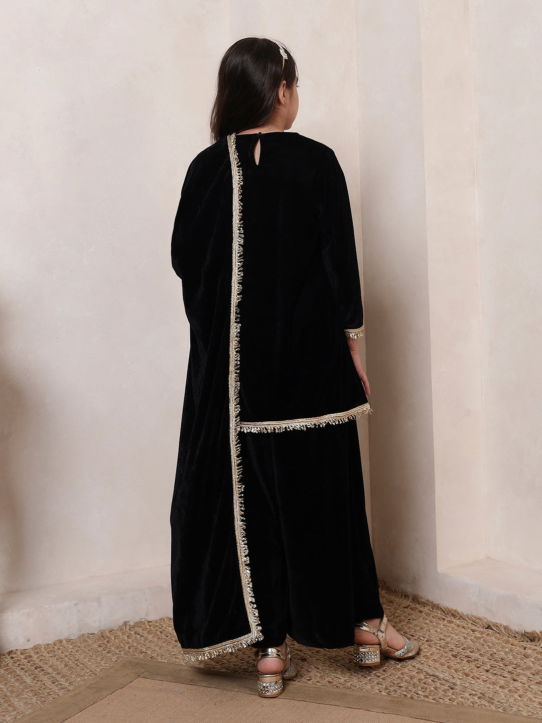 Black Velvet 3 Piece Co-ord Set