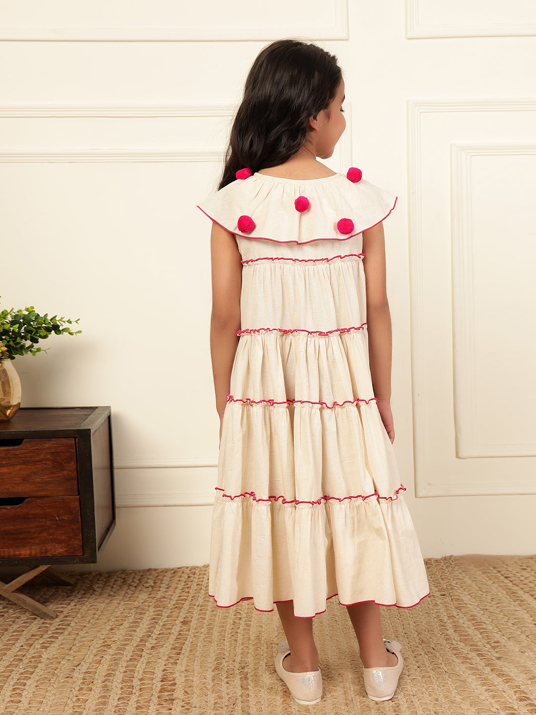 Cotton Flex Shirt Dress For Girls