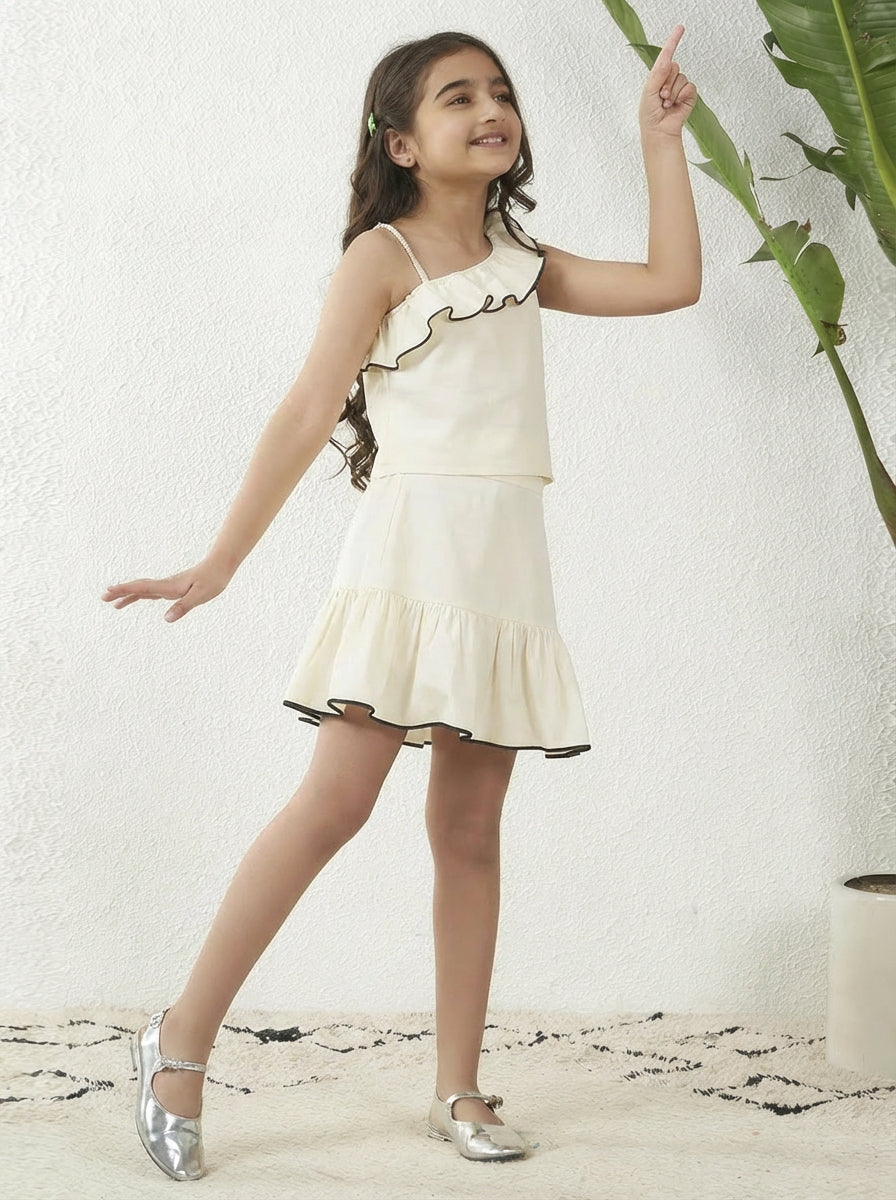 One Shoulder Top With Skirt