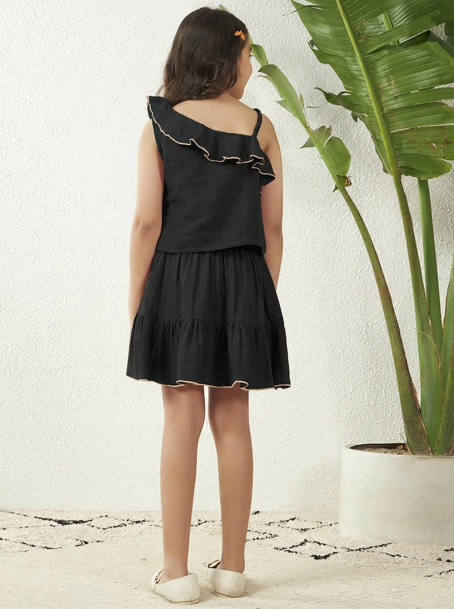 One Shoulder Top With Skirt