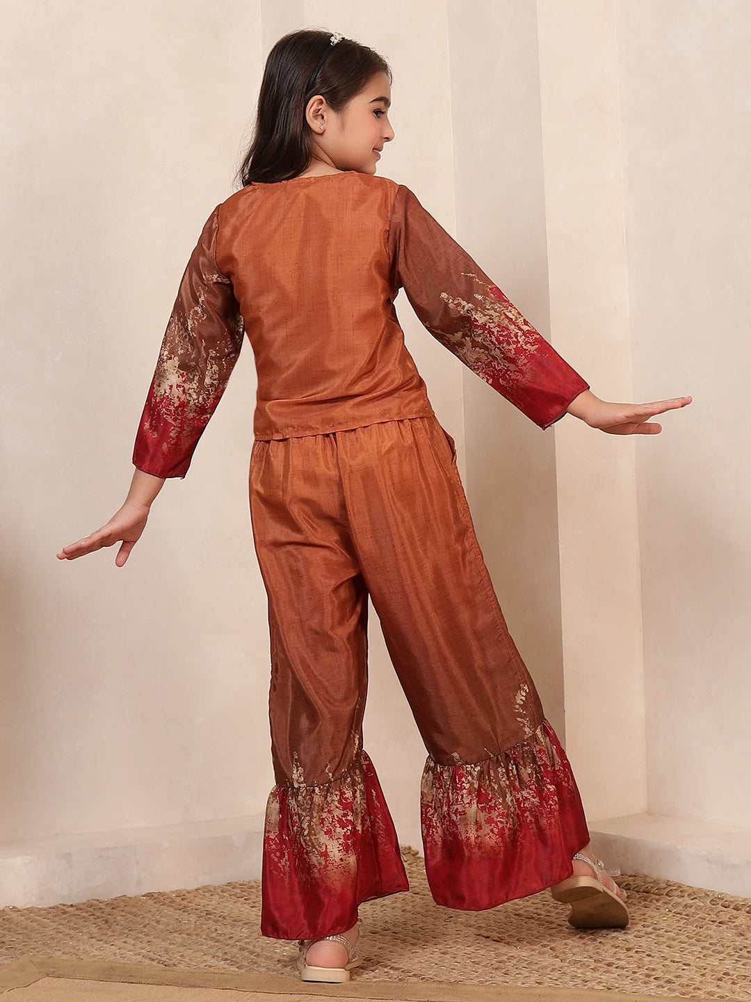 Mustard Tie & Dye 3 Pieces Co-Ord Set