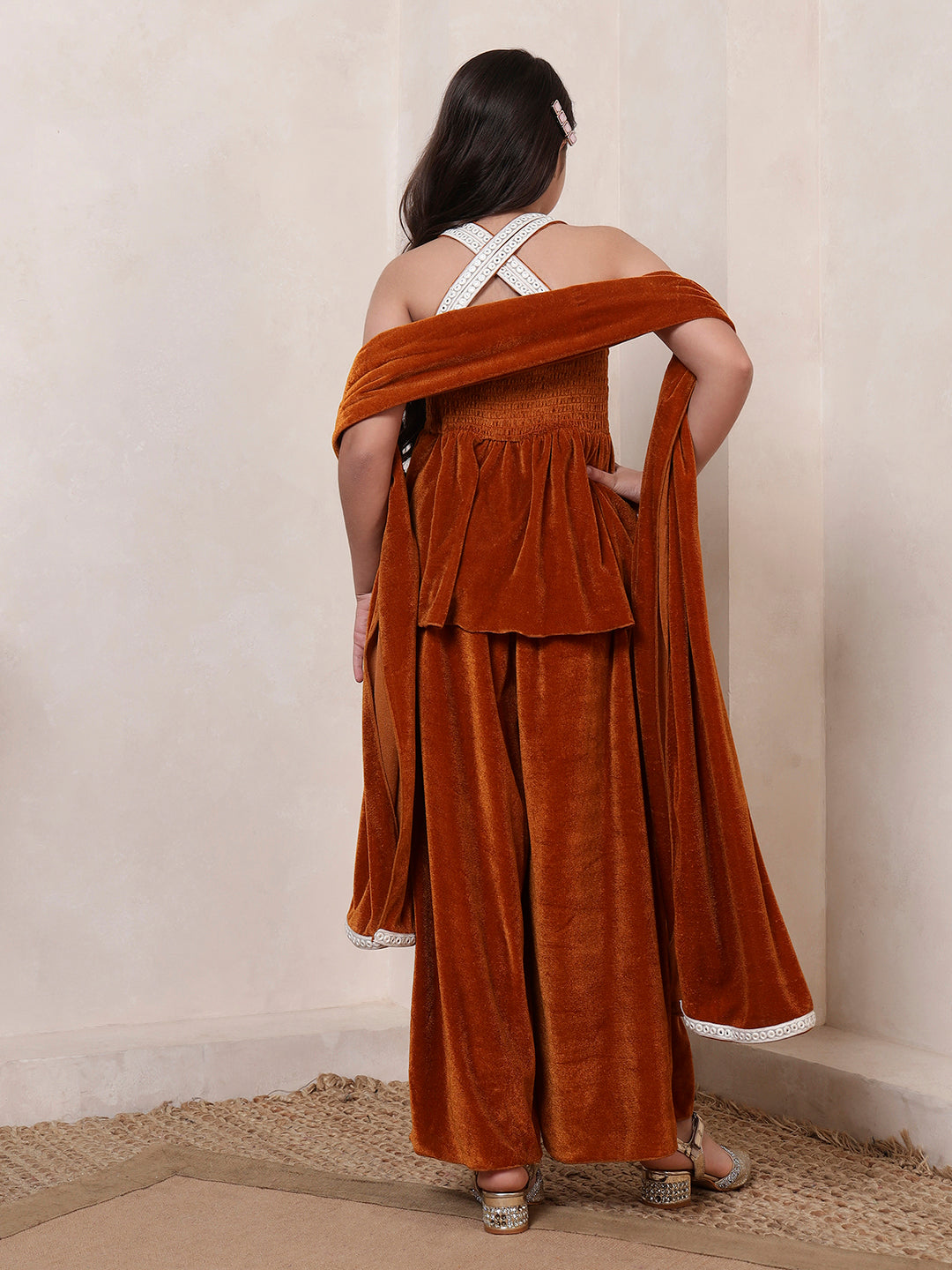 Peplum Style Fusion Co-ord Set