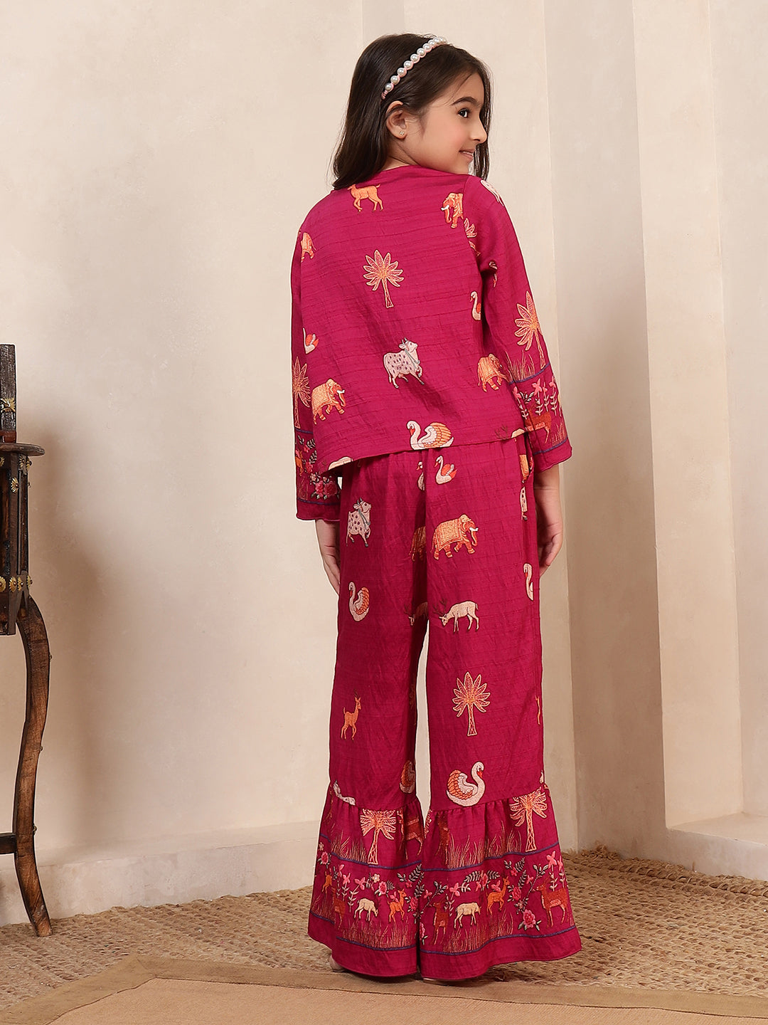 3 Pieces Shrug Fusion Co-Ord Set