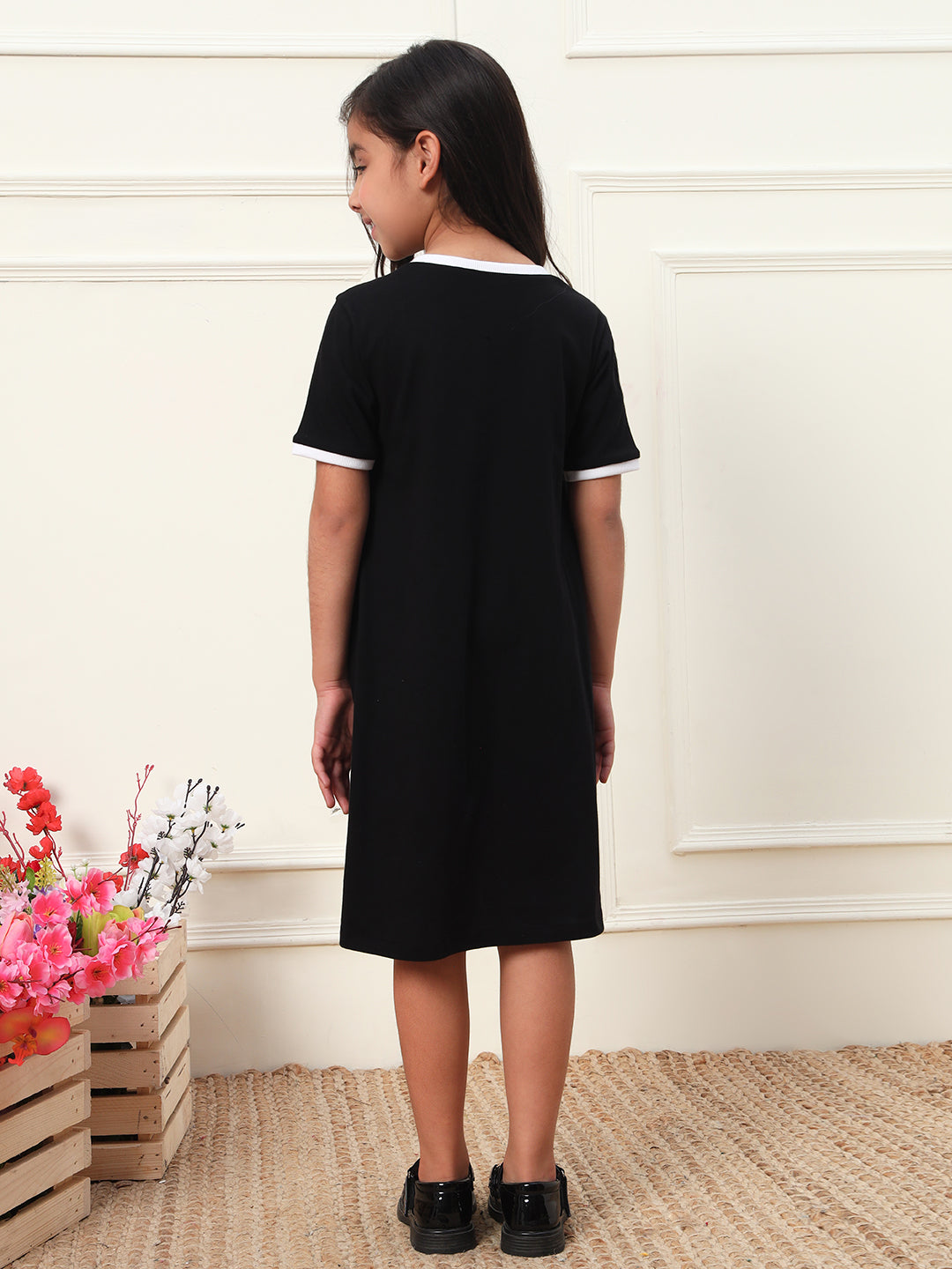 Big Flower Loose Fit Dress