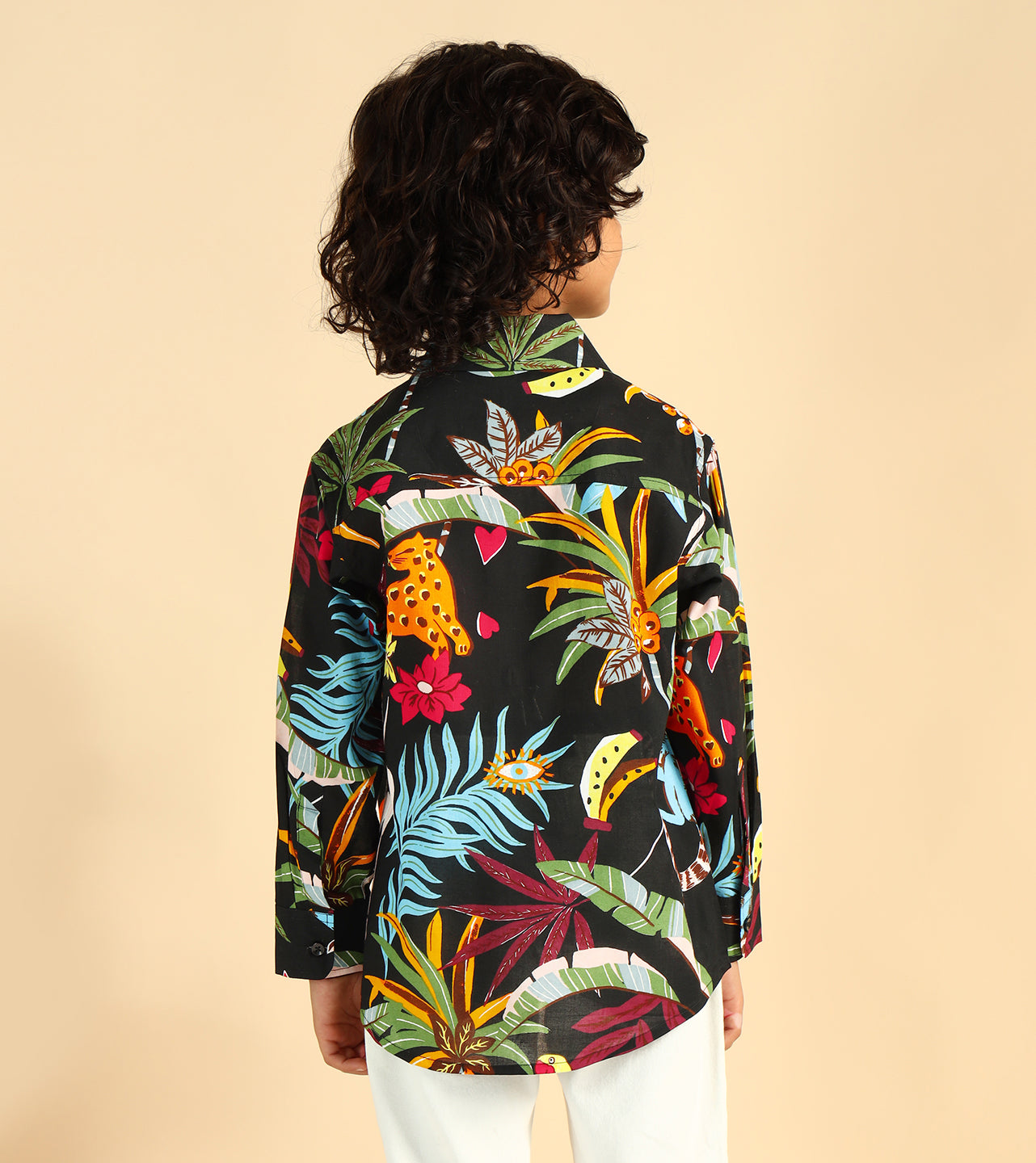 Nature Inspired Printed Casual Shirt For Boys