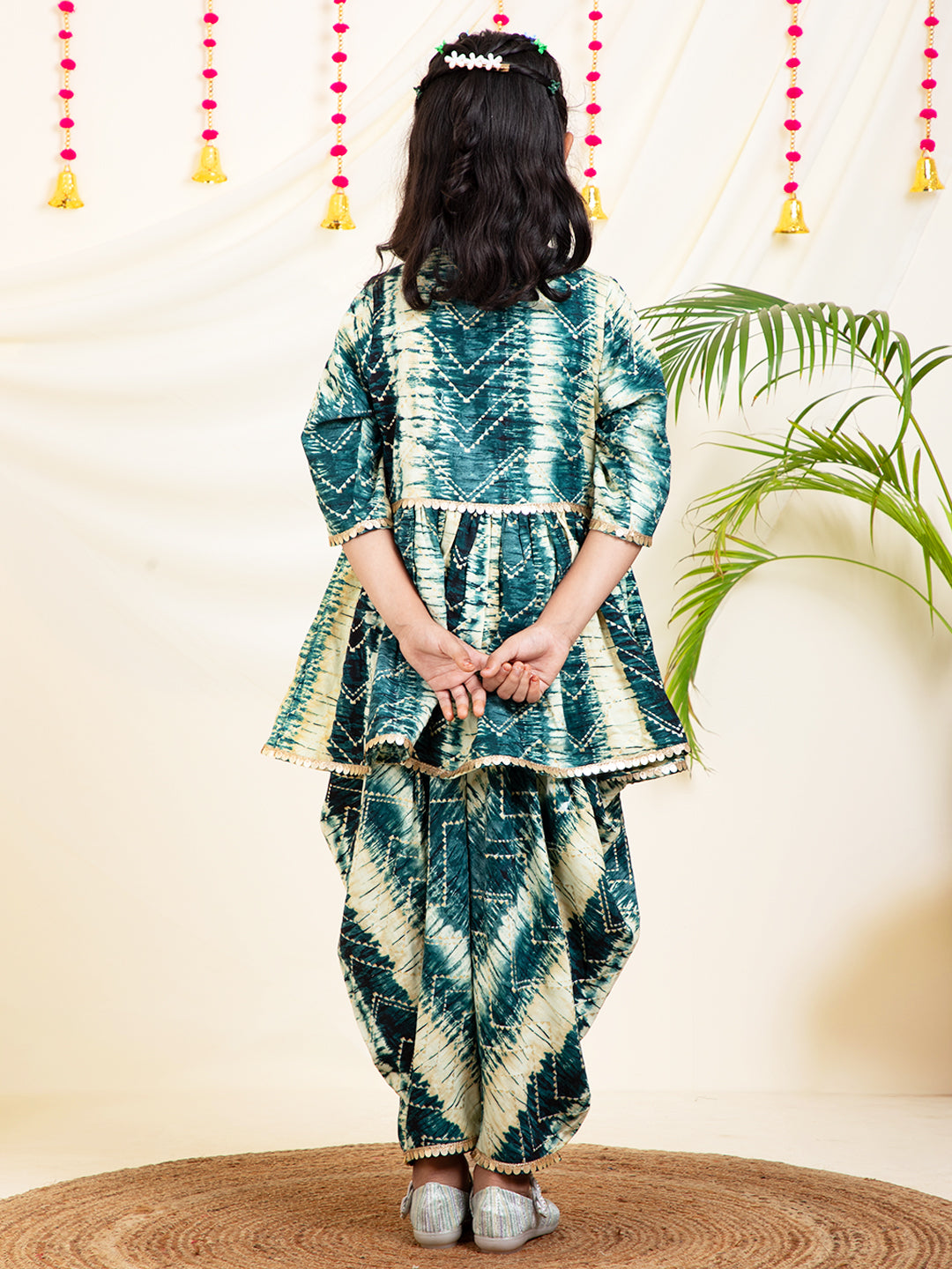 Peplum Top With Dhoti Pants