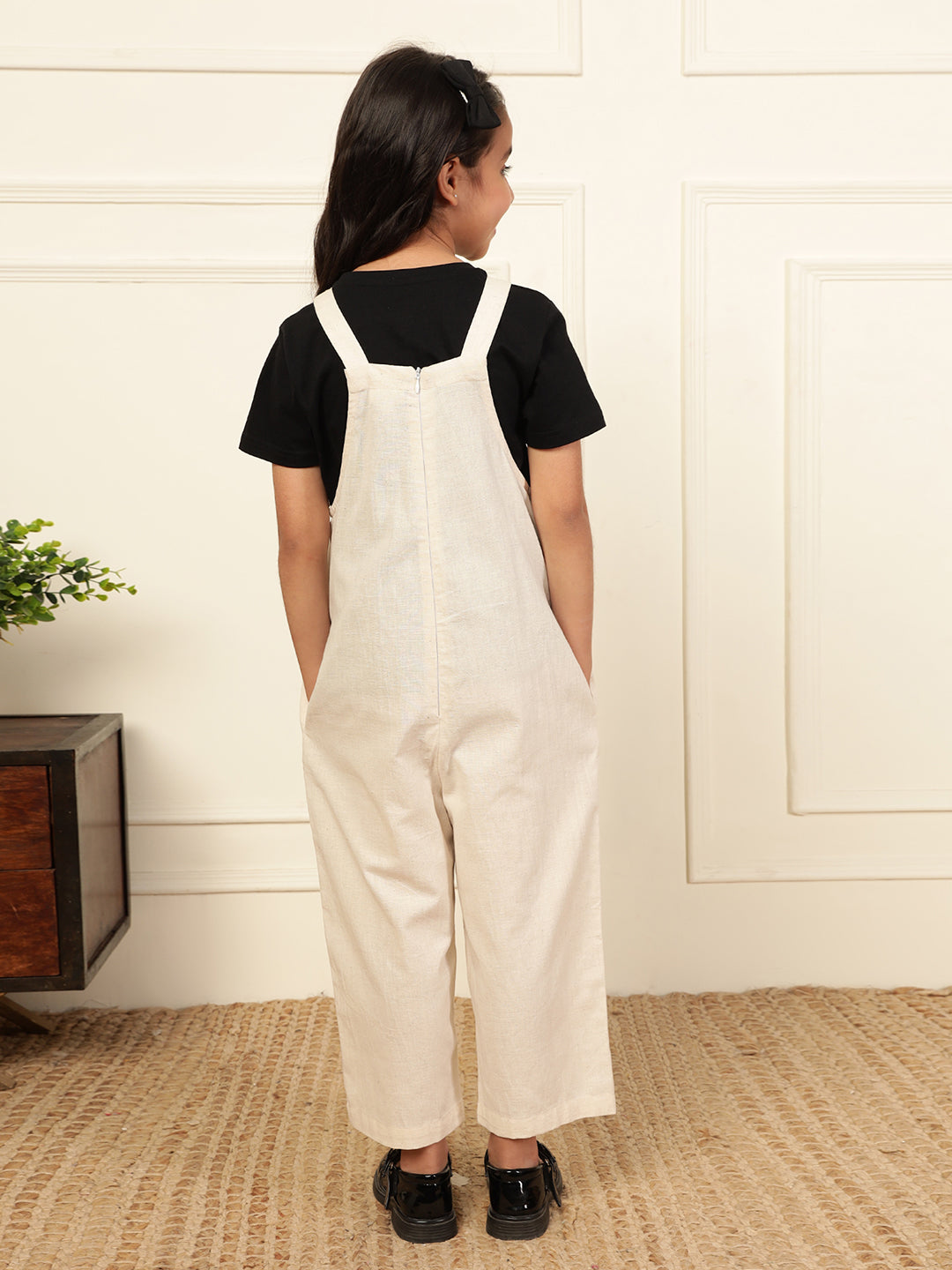 Polka Patch Flower Jumpsuit (T-shirt not included)