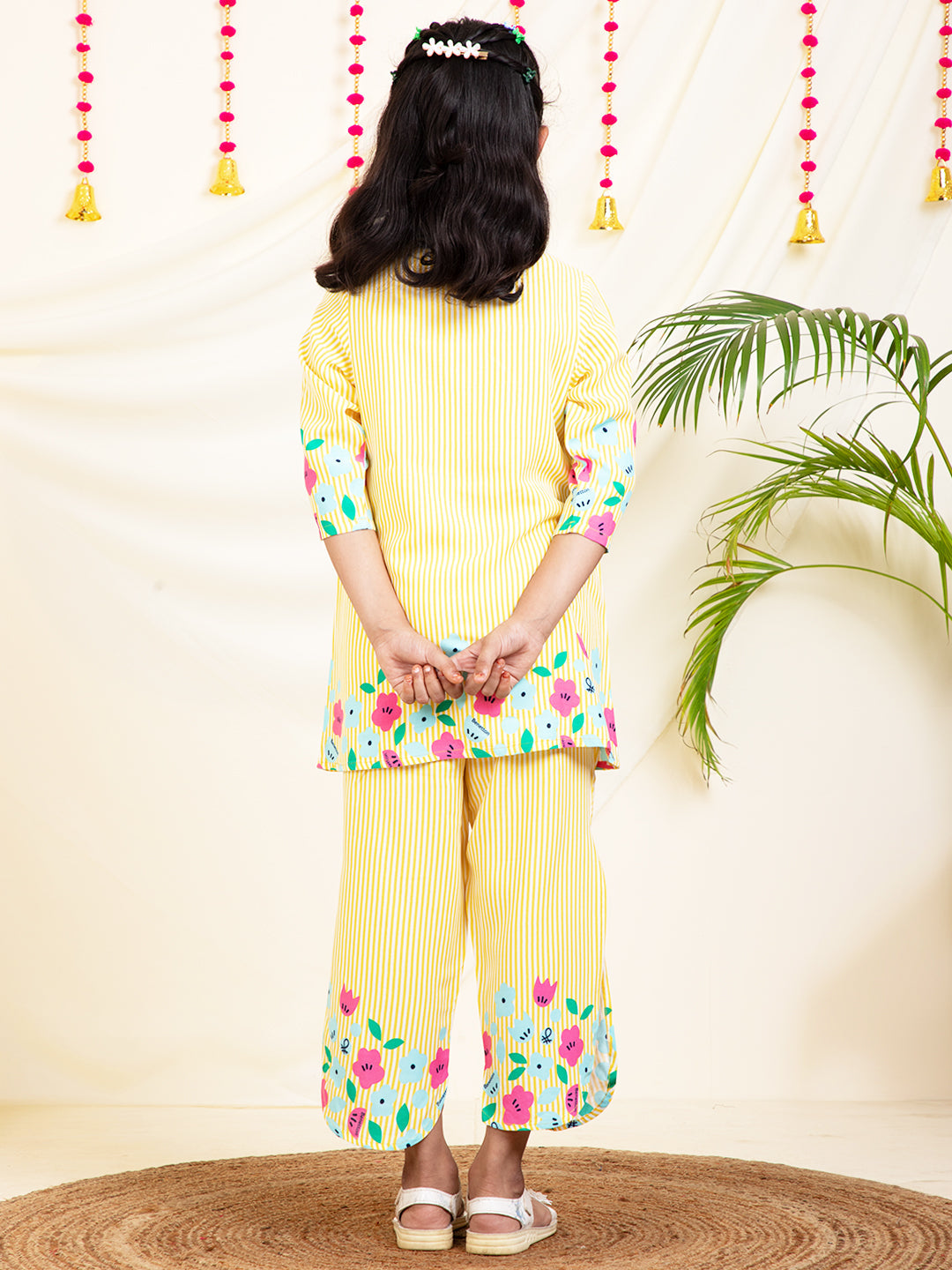 Solid Shirt With Slit Pants