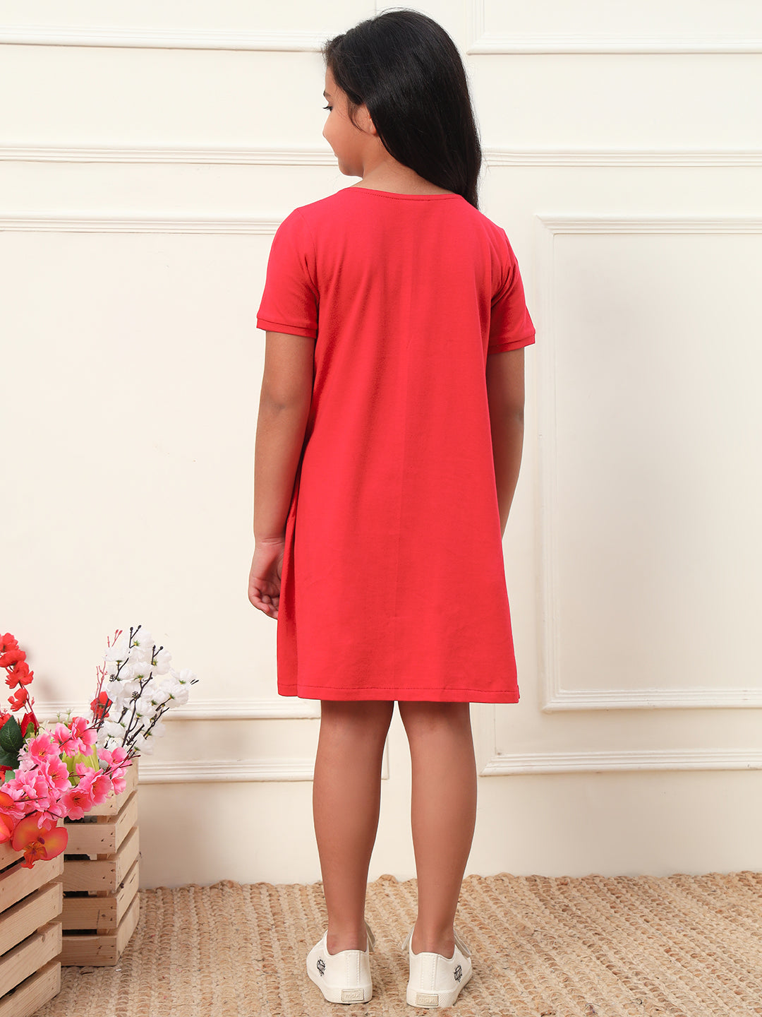 Knot Style Front Slit Dress