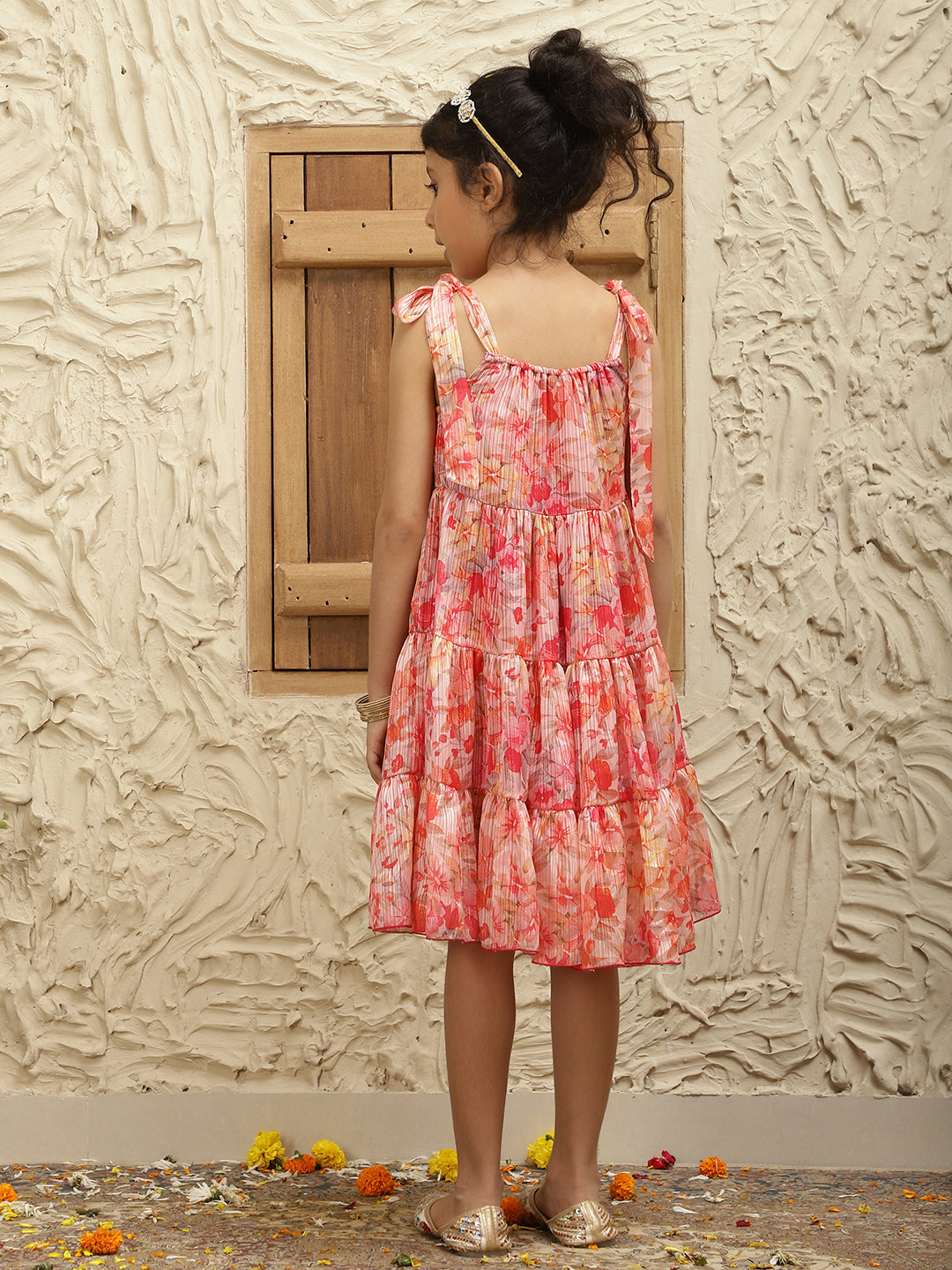 Pure Georgette Adjustaable A-Line Dress