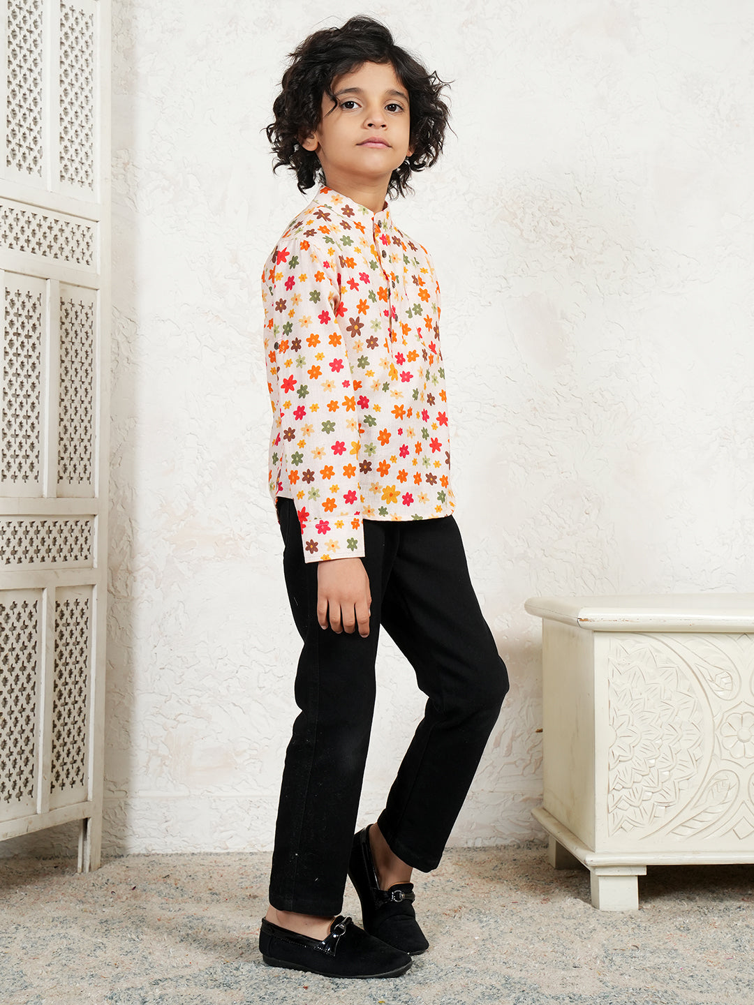 Multi Color Floral Kurta