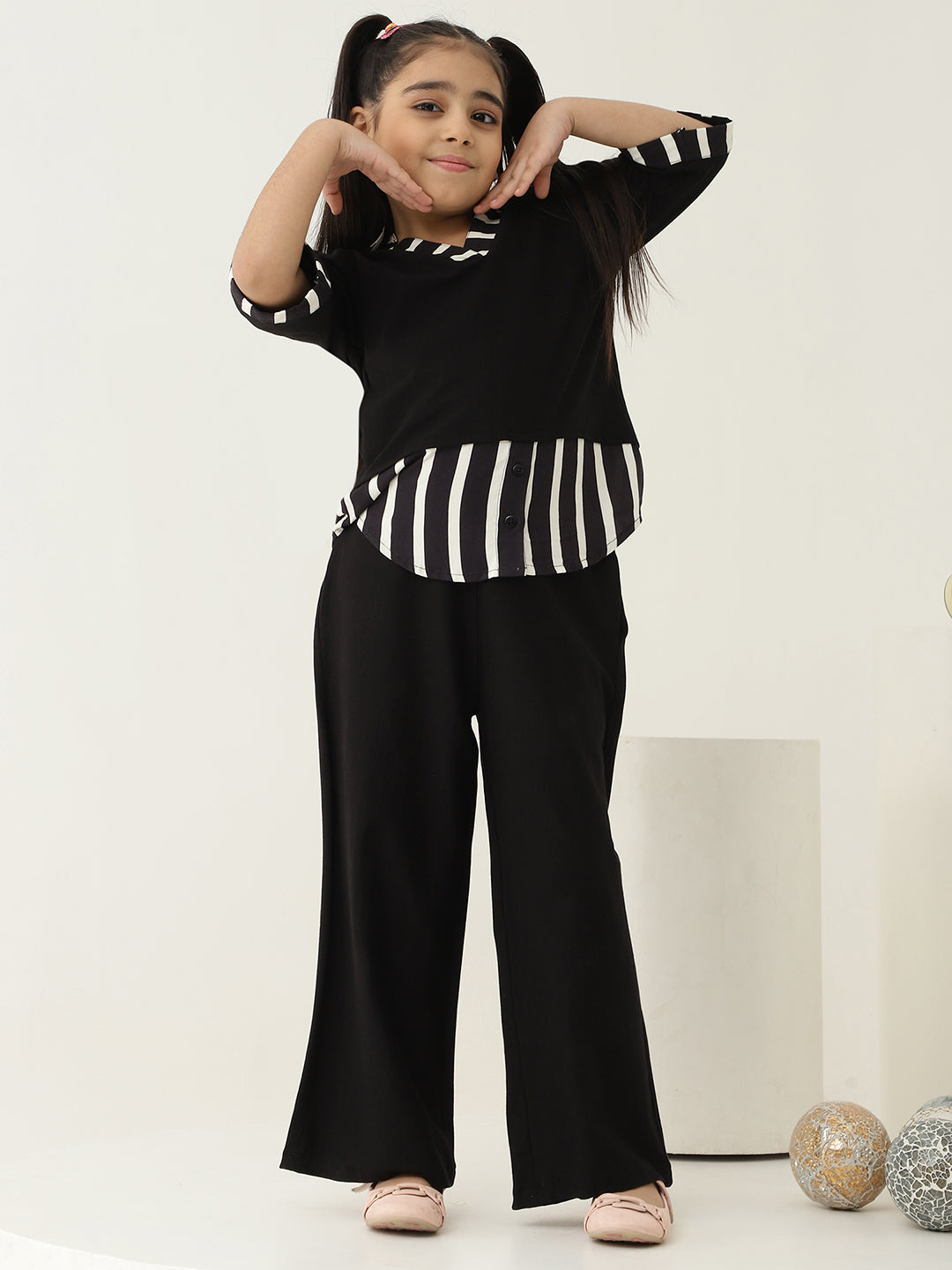 Shirt Style Pure Cotton Co-Ord Set