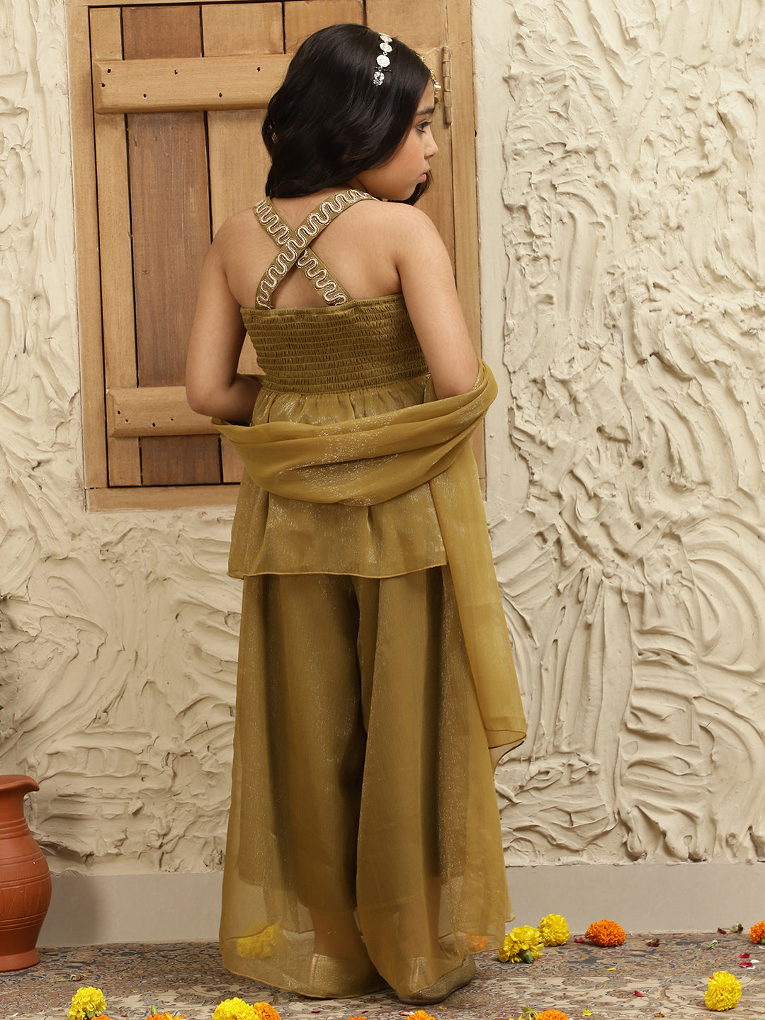 3 Piece Peplum Fusion Co-Ord Set