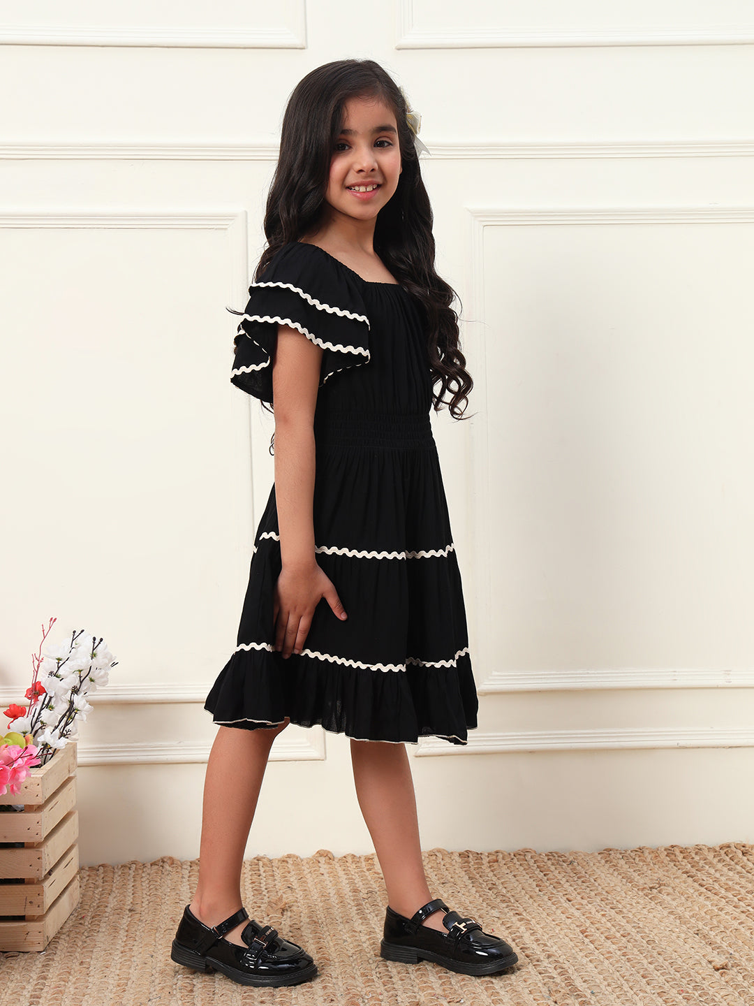 Black Tiered Dress