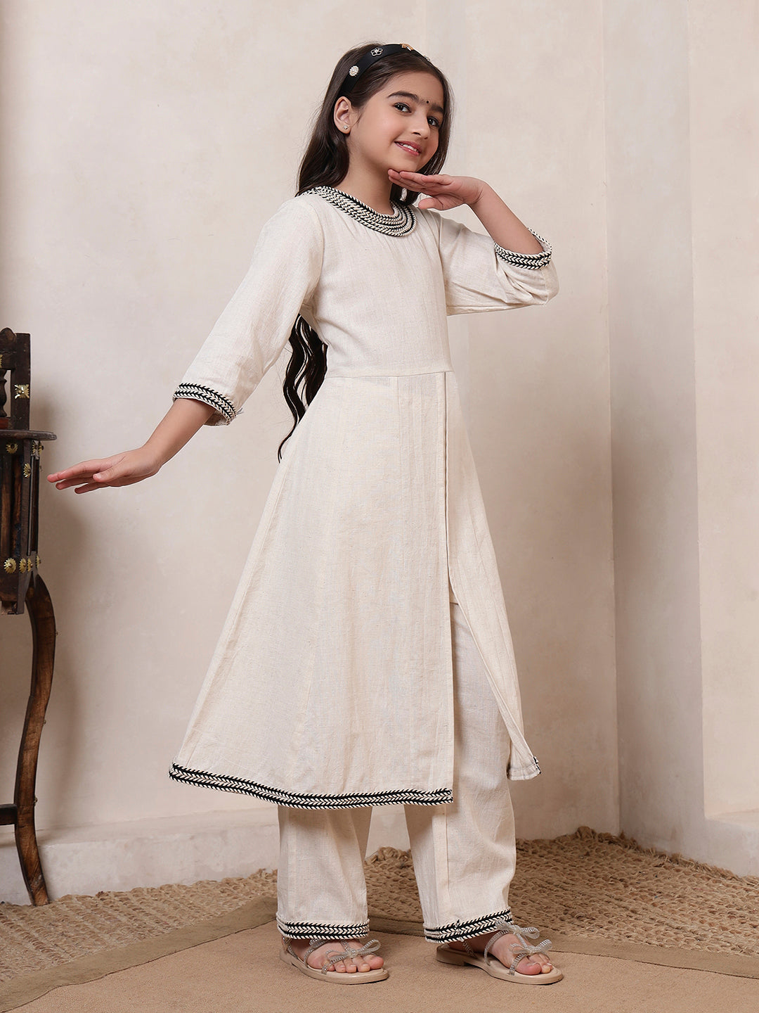 Off-White Kurta Set