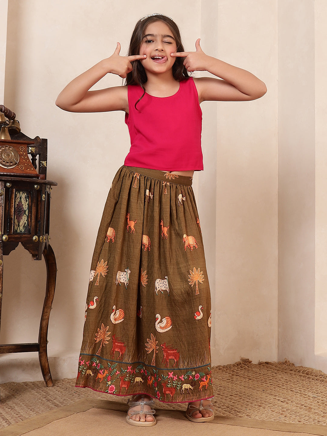 Short Blazer With Skirt Co-Ord Set